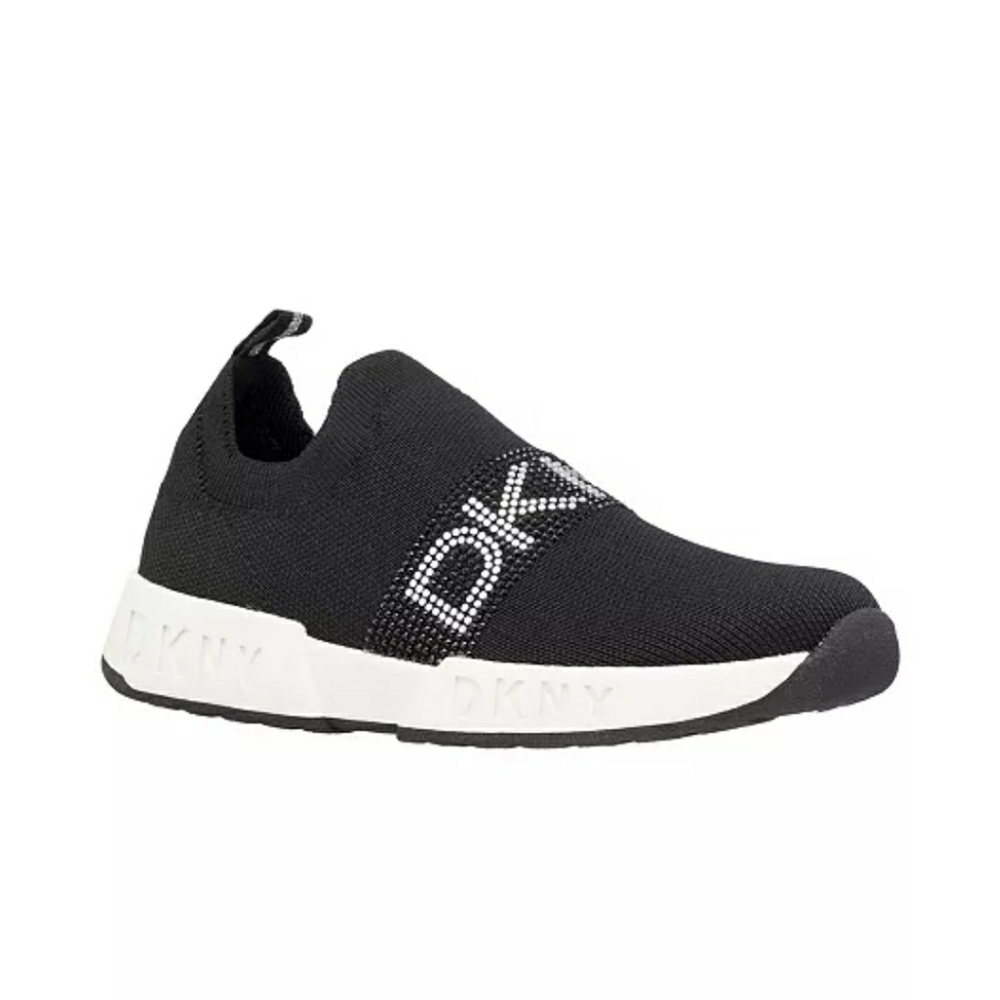 DKNY Little Girls Maddie Diamond Sneakers In Black ,Size 12 little girlW…